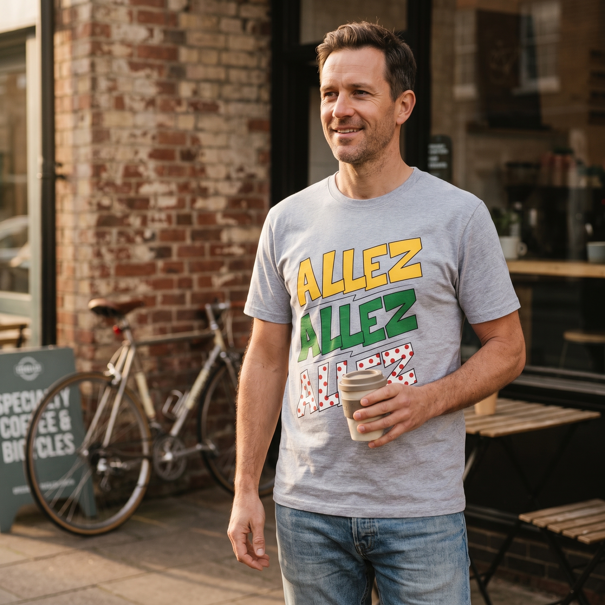 Allez Cycling T-Shirt Tour de France Jersey Inspired