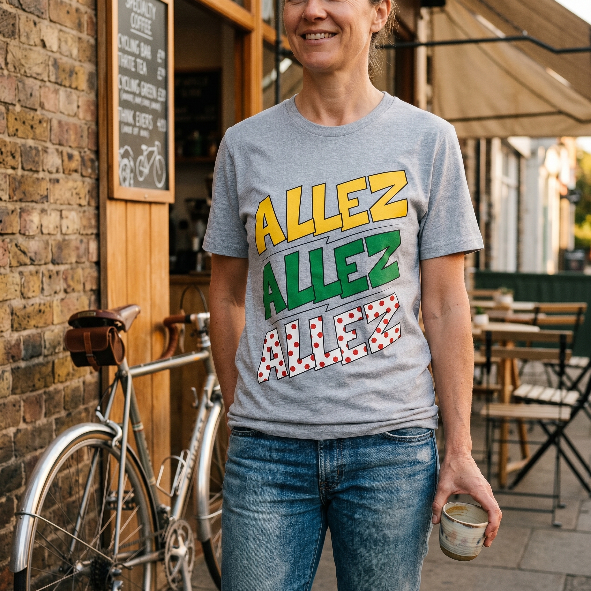 Allez Cycling T-Shirt Tour de France Jersey Inspired