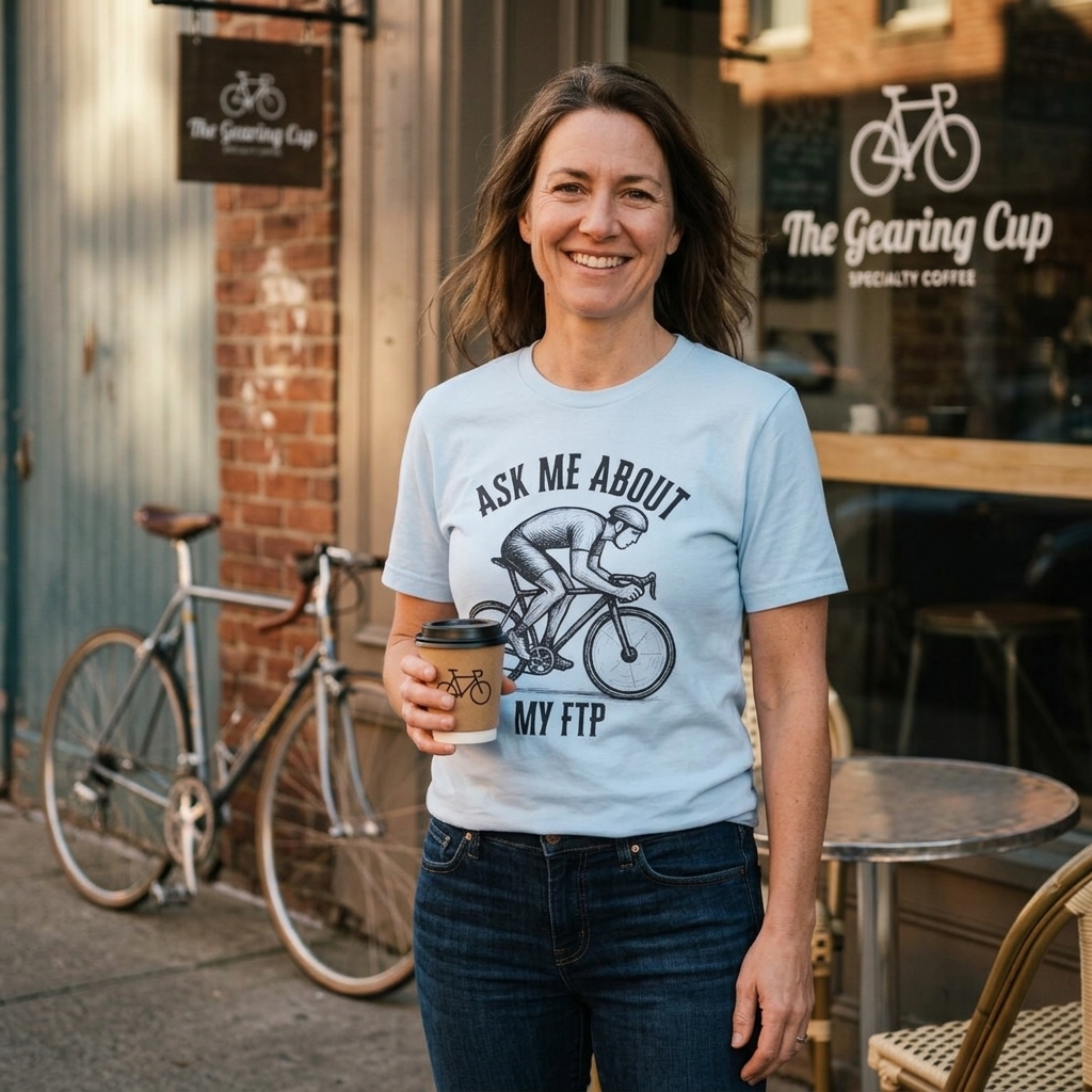 Ask Me About My FTP Funny Cycling T-Shirt Gift