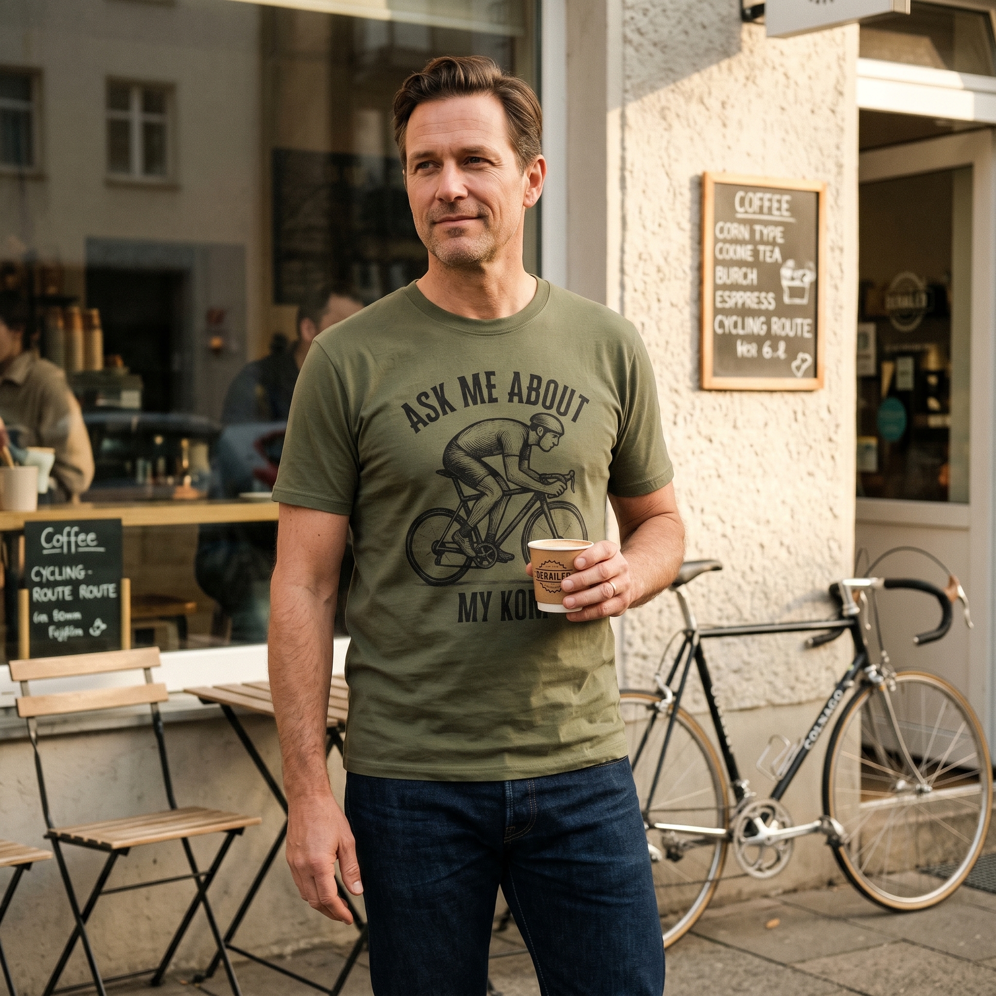 Ask Me About My KOM Funny Cycling T-Shirt Gift