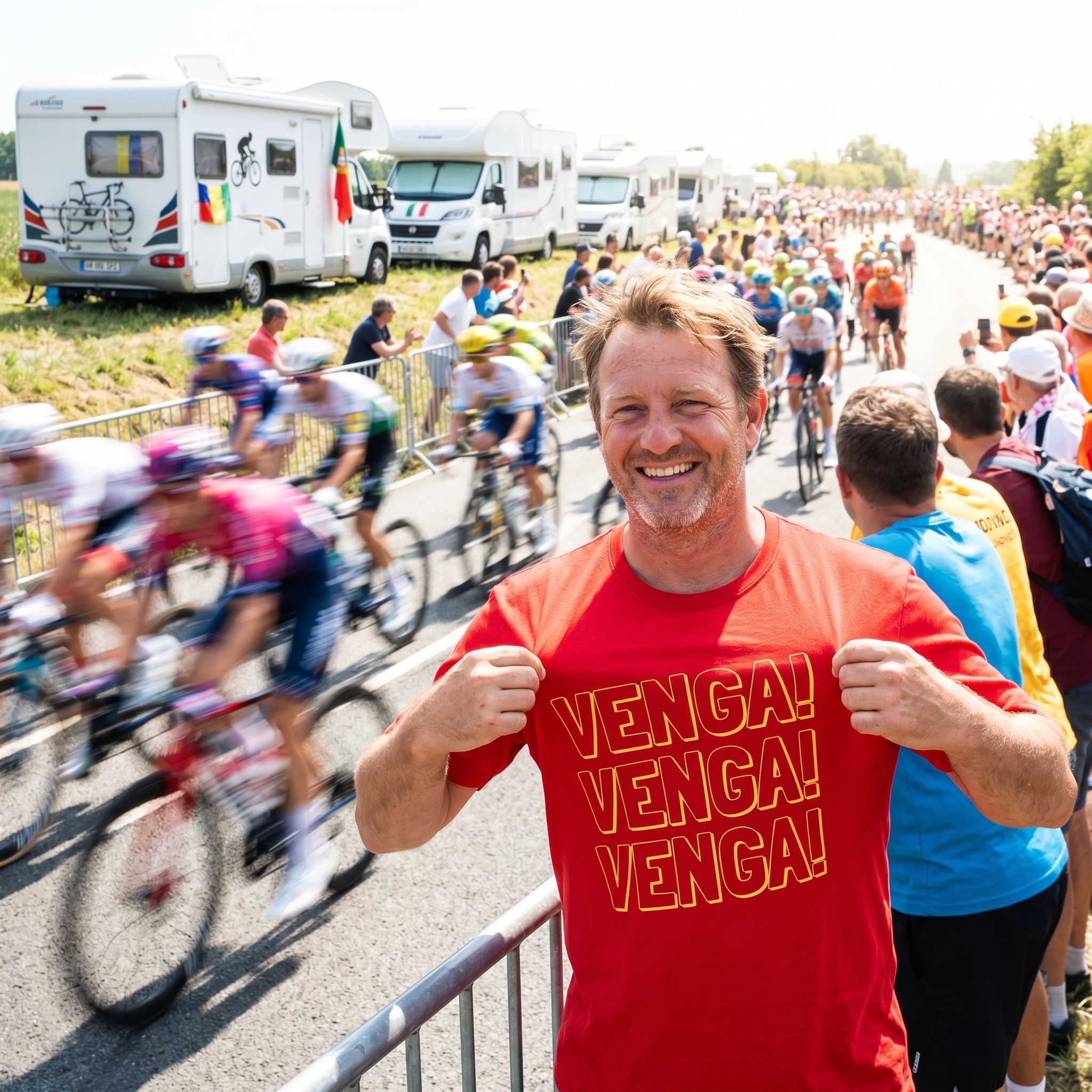 Venga Cycling Fan T-Shirt La Vuelta Inspired